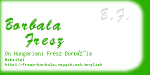 borbala fresz business card